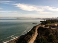Facing away from the Golden Gate Bridge